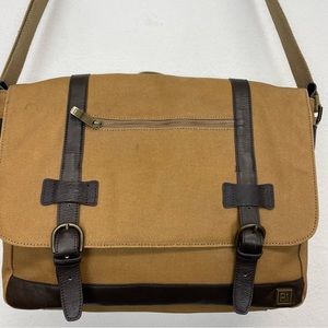 Men's Brown Laptop Messenger Bag